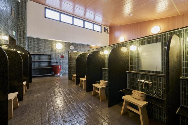 いちのみやももの里温泉洗い場