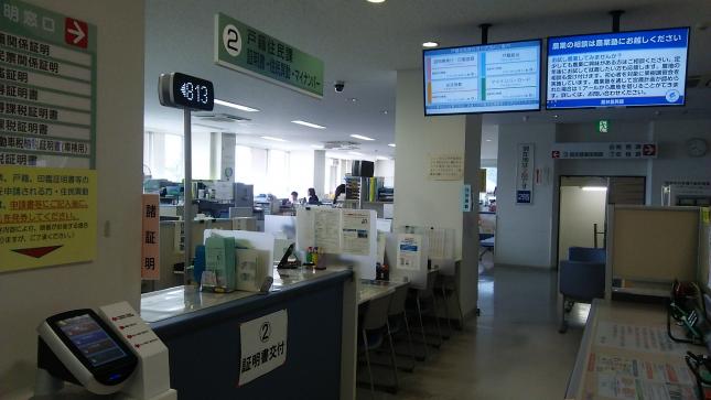 受付カウンター